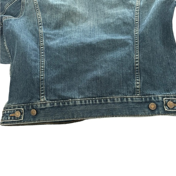 * LUCKY BRAND MENS DUNGAREES DENIM JACKET. BLUE. SIZE Large EUC - Picture 7 of 15
